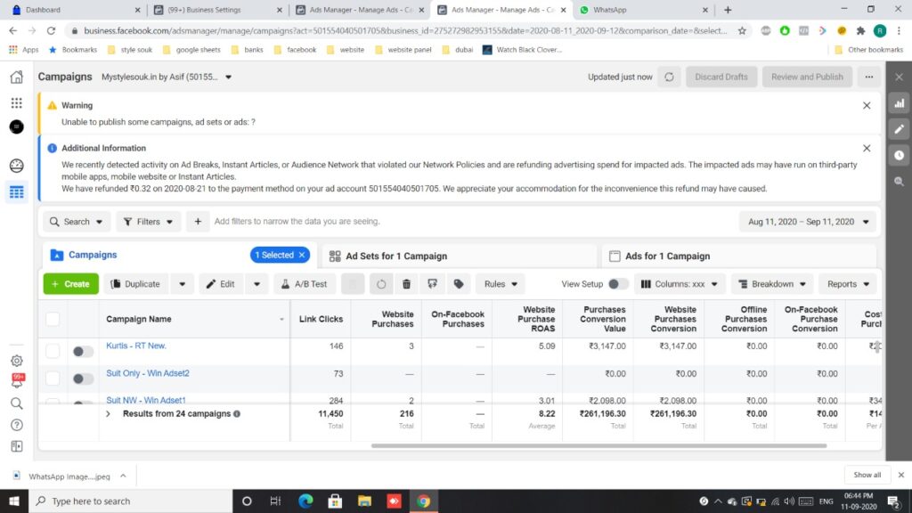 Style Souk FB Ads Report